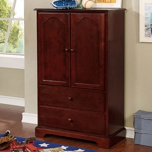 Item # 027AM Armoire in Cherry - Finish: Cherry<br><br>Available in Blue & Gray<br><br>Dimensions: 32 1/8